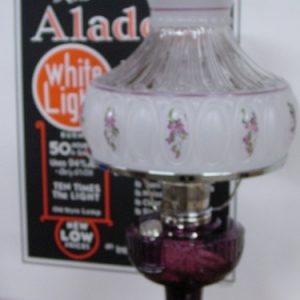 Amethyst SLD Nickel Hdwr Oil Lamp w/752 Shade-9677