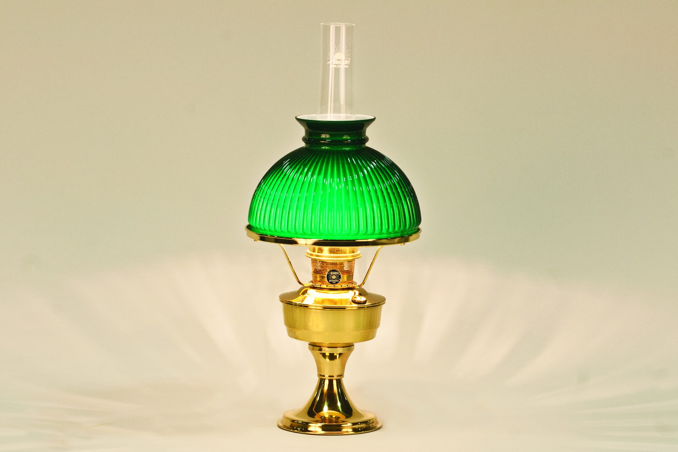 B2301-301 Aladdin Brass Heritage Lamp /301 Shade - Aladdin Lamps